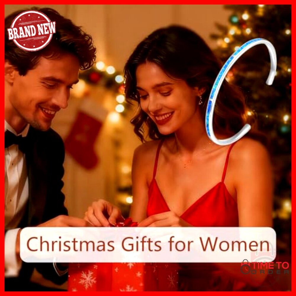 Sterling Silver Opal Cuff Bangle Adjustable Elega… - image 7